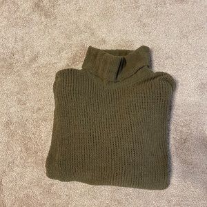 Oversized turtleneck sweater